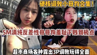[付费] 硬核调教小母狗！商场超市各种刺激3P玩的全面（强行约炮看下面简阶】